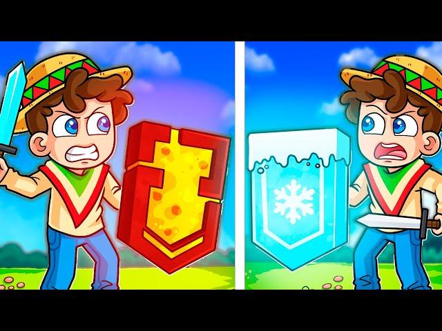 ¡Minecraft PERO hay SUPER ESCUDOS! ️ SILVIOGAMER MINECRAFT PERO