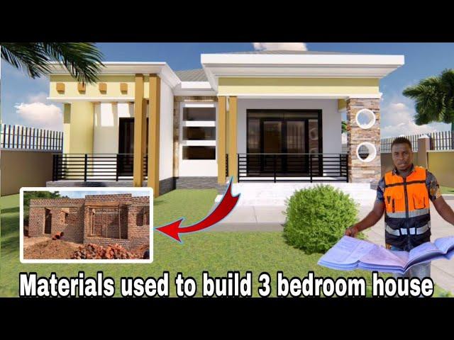 Cost of building this modern 3 bedroom bedroom house in Uganda 2024