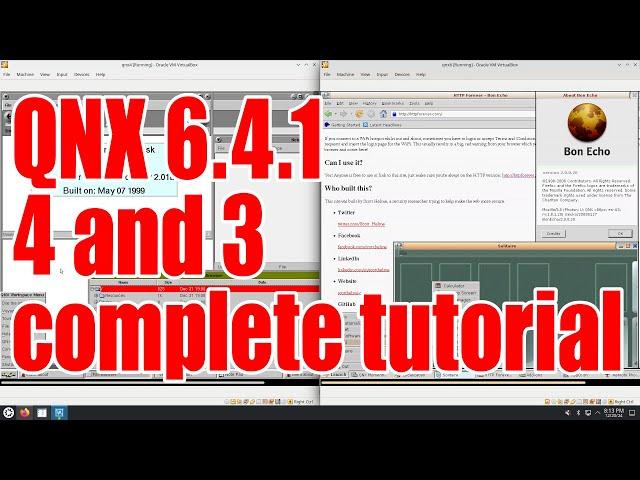 QNX operating system 6.4.1, 4 and 3 complete tutorial - December 2024 - e8f949b2