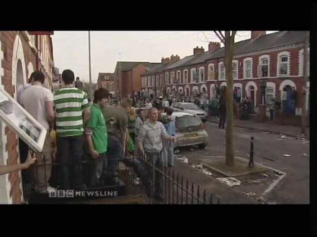 Drunken Nationalists celebrating St Paddys Day