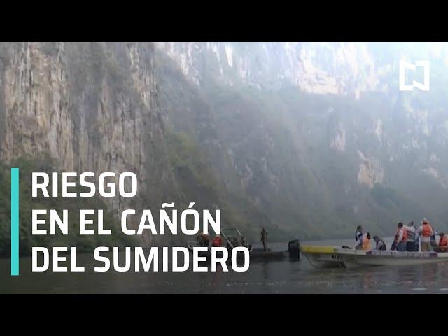 Deslave en el Cañón del Sumidero | Sin riesgo en el Cañón del Sumidero - Las Noticias