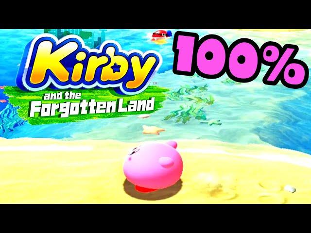 Abandoned Beach  Kirby and the Forgotten Land  100% Walkthrough All Missions 2-1