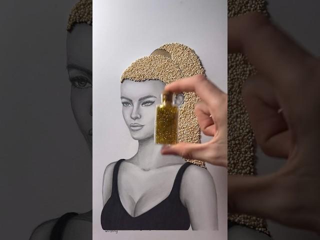 Quinoa Hair!  Rate mi art from 1 to 1010!  #shorts