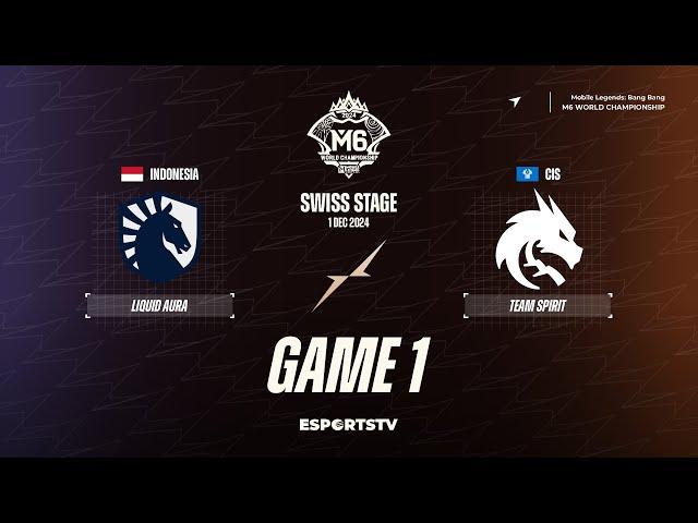 Team Liquid ID vs Team Spirit GAME 1 M6 World Championship | TS vs TLID ESPORTSTV