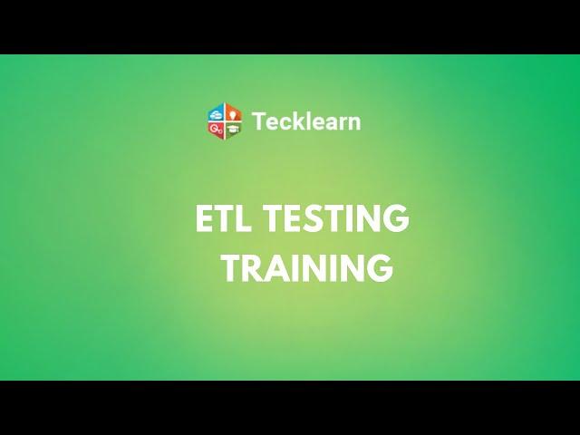 ETL Testing Training