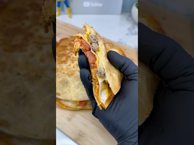 Made a 10-Layer Pizza Tortilla Stack… And It’s Absolutely INSANE!  #recipe #foodhacks #viral