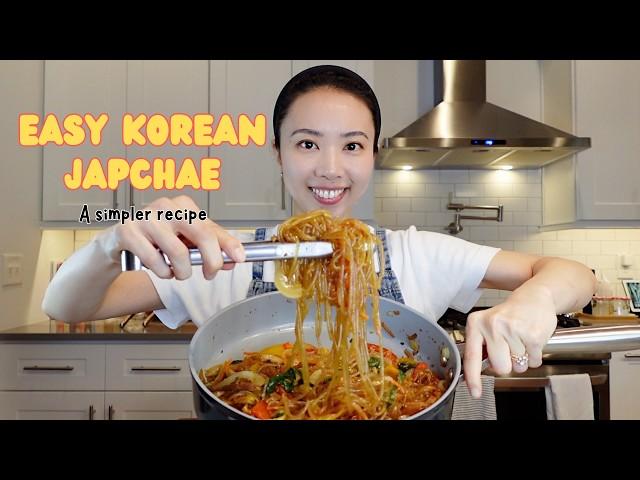 Easy Korean Japchae (Stir-Fried Glass Noodles) Recipe | Simplified version