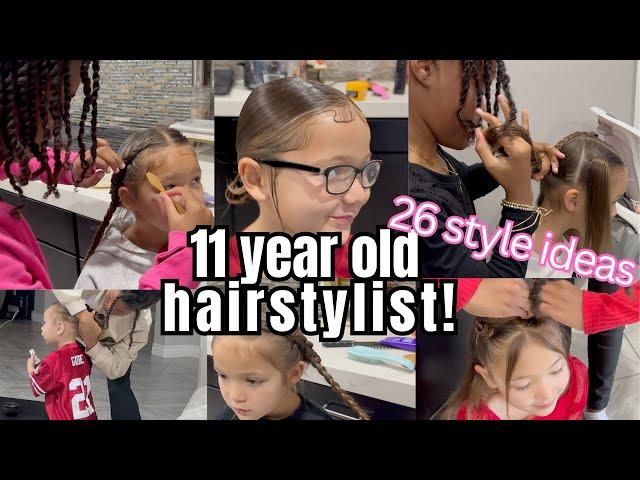 11 y/o Hairstylist! 26 cute girl hairstyle ideas -  Christy Gior