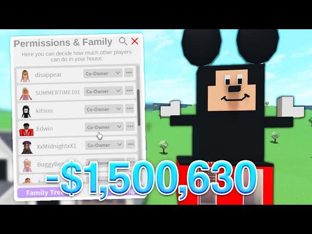 i gave everyone in bloxburg CO OWNER!
