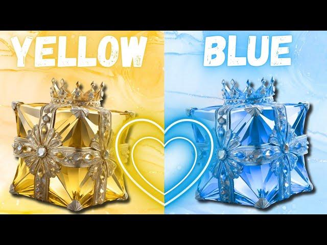 Choose your gift 2 gift box challenge ||Yellow vs Blue Edition 