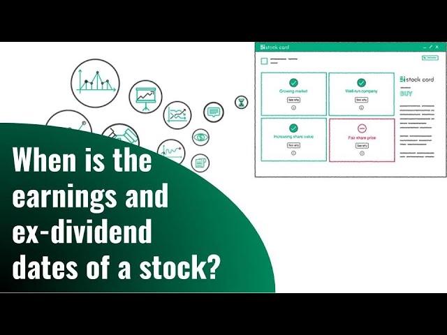 How to find earnings and ex-dividend date of a stock?