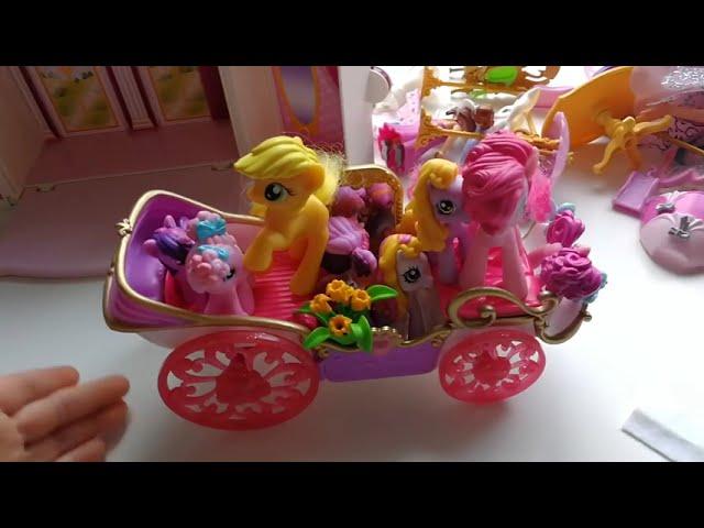 Замок Принцессы Много Игрушек Куклы Игрушки Играем с Пони МЛП