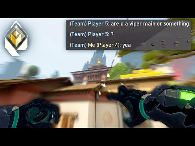 "are u a viper main or something?"