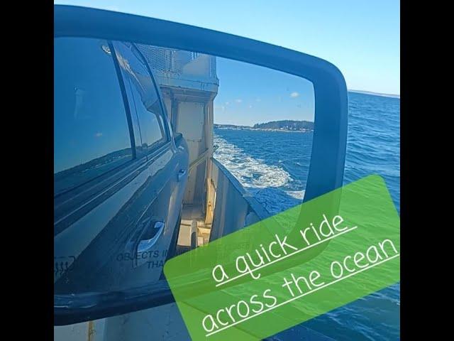 Our truck is on a ferry! #swansisland #mainecoast #visitingourkids