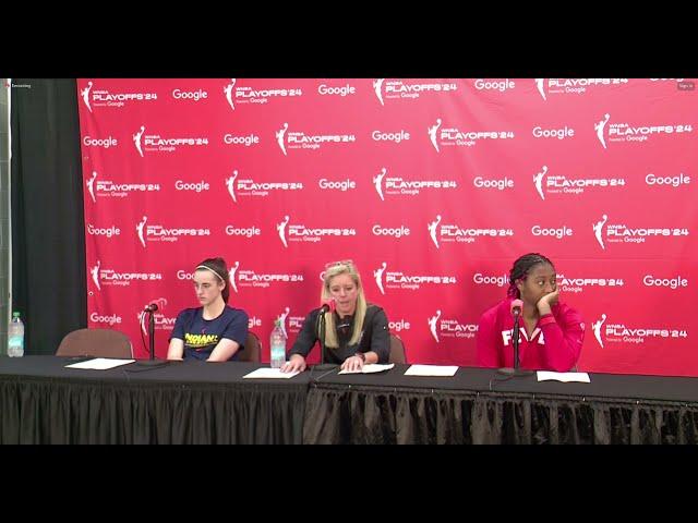 Indiana Fever press conference: Caitlin Clark, Aliyah Boston, Christie Sides after 2024 season ends