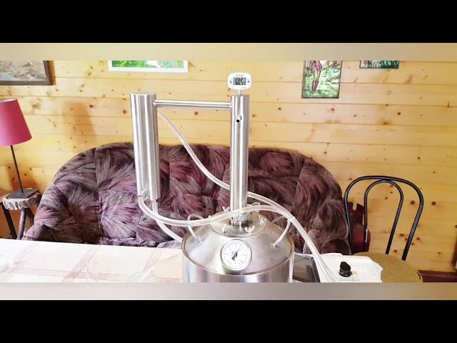 КРЕПЫШ ЛЮКС 2  скорость перегонки браги  в спирт-сырец