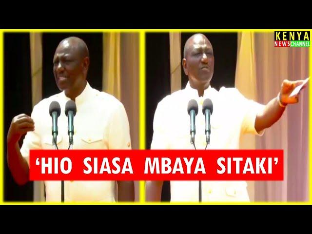 Ruto ANGRY speech today in Church at Kakamega