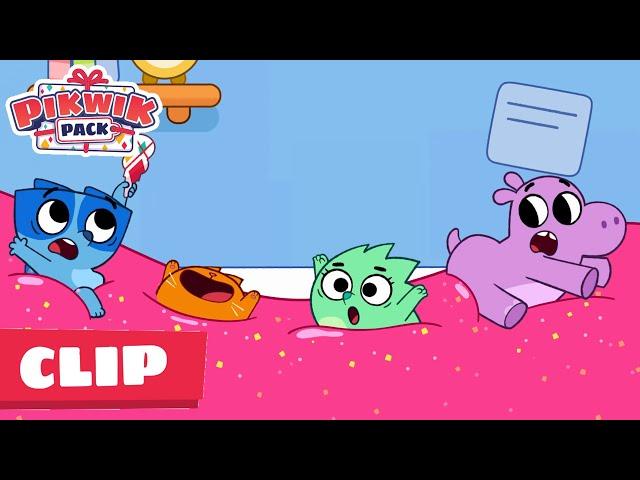 Tibor's Super Sticky Slime   Pikwik Pack Season 1 Episode Clip Stick Together