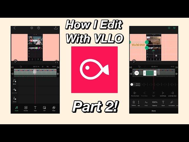 How I Edit My Videos Using VLLO Part 2! VLLO Tutorial + How to make a photo as a background in VLLO!