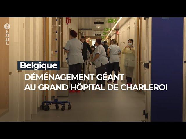 Déménagement géant au Grand Hôpital de Charleroi - RTBF Info