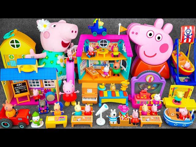 92 Minutes Satisfying with Unboxing Funny Peppa Pig School Toys Collection ASMR | Review Toys