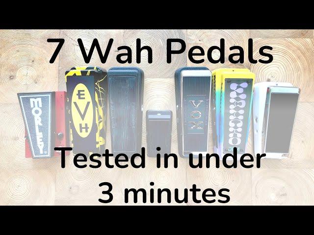 Best Wah! 7 Wah Pedals Tested in Under 3 Minutes, Test with No Talking!