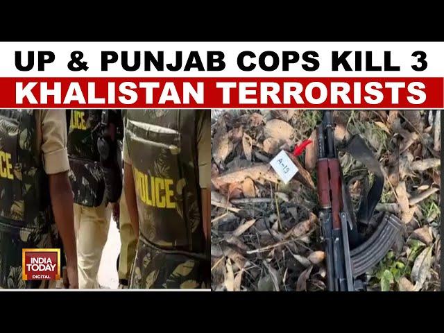 Khalistan Terrorists Encounter: Three Pro-Khalistan Extremists Killed In UP-Punjab Joint Operation