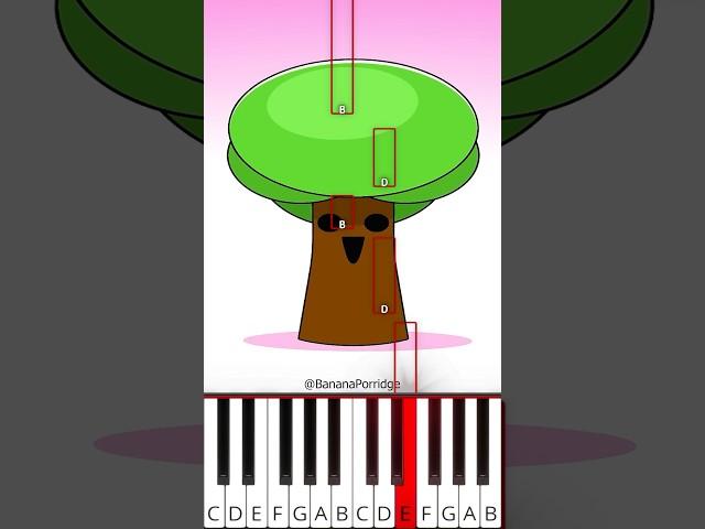 Sprunki Mr. Tree Phase 4 #sprunki #incredibox (@BananaPorridge) - Octave Piano Tutorial