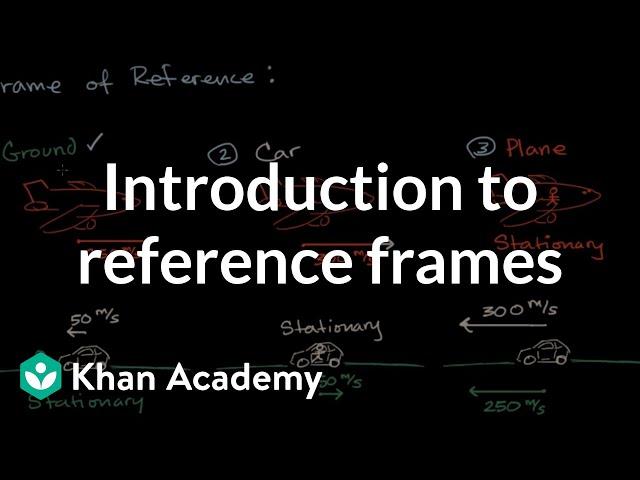 Introduction to frames of reference