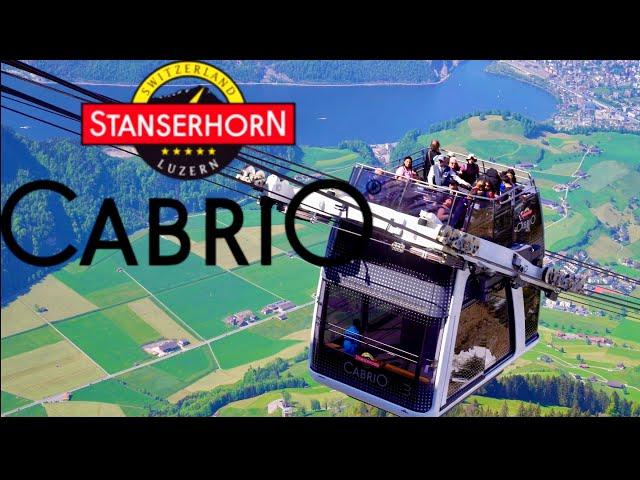 CabriO Stanserhorn Switzerland Cable Car || Travel Guide 4K