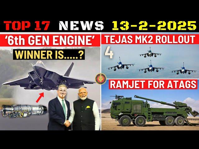 Indian Defence Updates : 110Kn Engine Deal Winner,4 Tejas MK2 Rollout,Ramjet for ATAGS,TEDBF by 2038