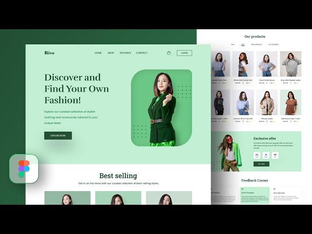 Fashion Website Design in Figma | Ecommerce Website