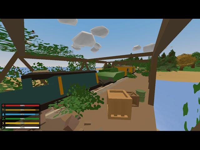 Unturned Map Speed Build #1: Abandoned Military Train