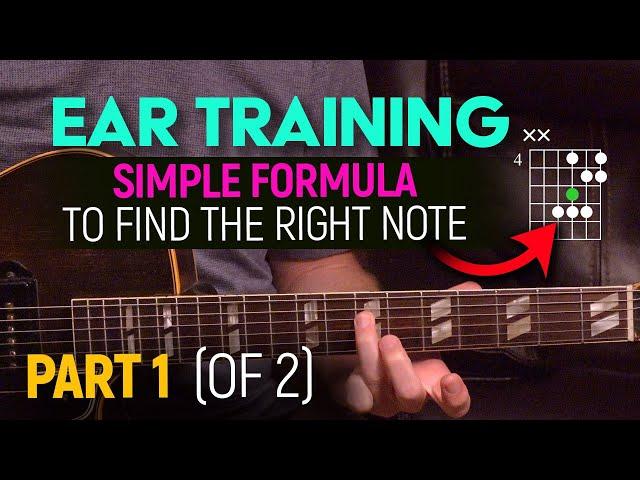 Ear training (Part 1 of 2) - A simple formula for finding the right notes and playing by ear. EP570