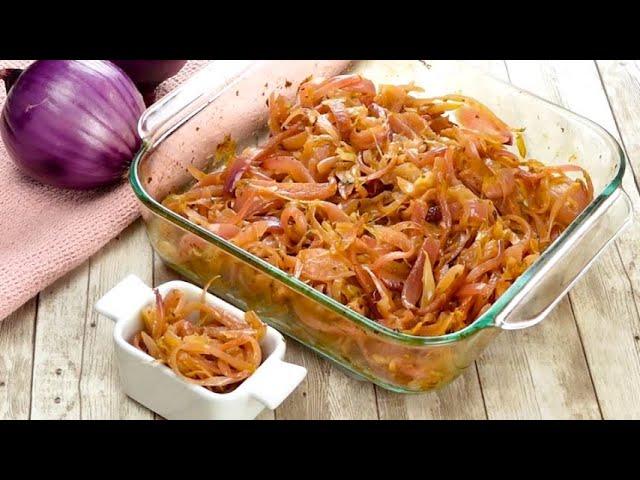 Roasted red onions: the delicious side dish ready in just a few minutes!