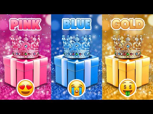 Choose Your Gift...! Pink, Blue or Gold ⭐️ How Lucky Are You?  Fox Quiz