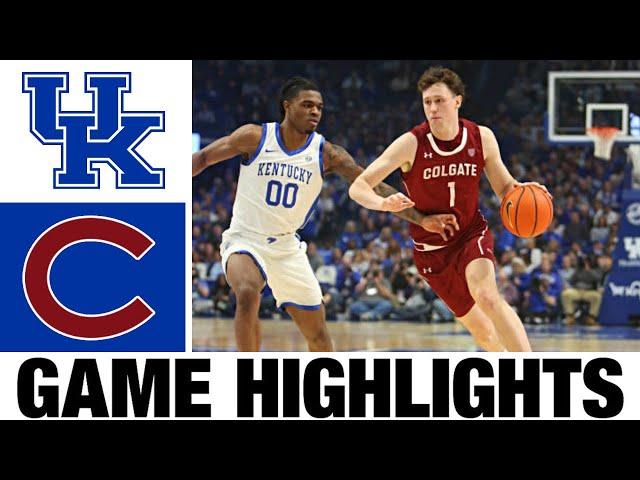 #5 Kentucky vs Colgate  Highlights | NCAA Men's Basketball | 2024 College Basketball