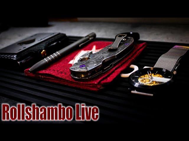 Rollshambo EDC Knife  LIVE! - Your Mileage May Vary