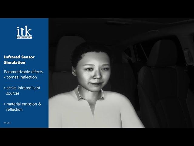 Individual Virtual Environment & Sensor Simulation: Driver/Occupant Monitoring Simulation
