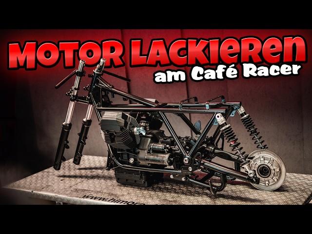 Café Racer Projekt - Motor lackieren & Zusammenbau - Moto Guzzi Umbau - Teil 8