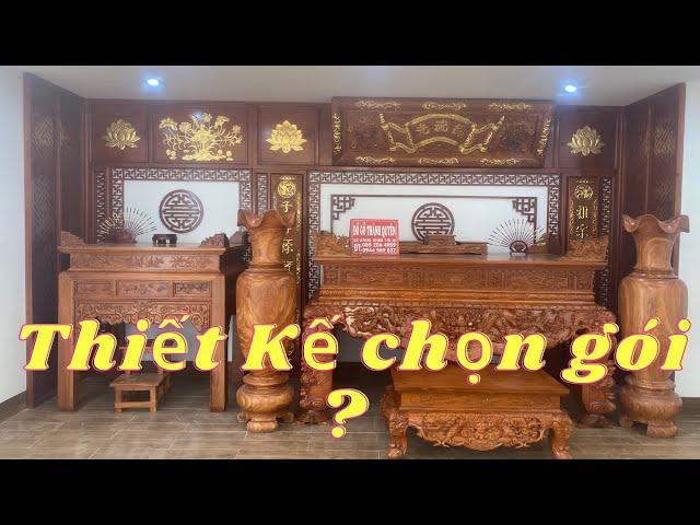 Thiết kế Trọn Gói Nội Thất Phòng Thờ Đẹp Hiện Đại Gỗ Hương Đá 2023 | Đồ Gỗ Thành Quyên