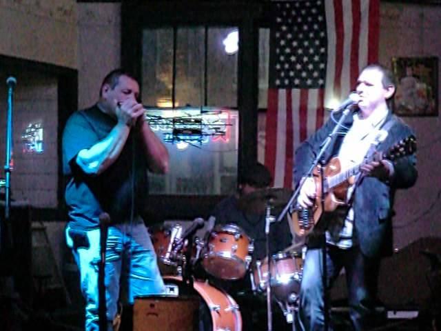 Pete and Nino jammin at Charlie's Bar and Grill in Mt Carroll IL