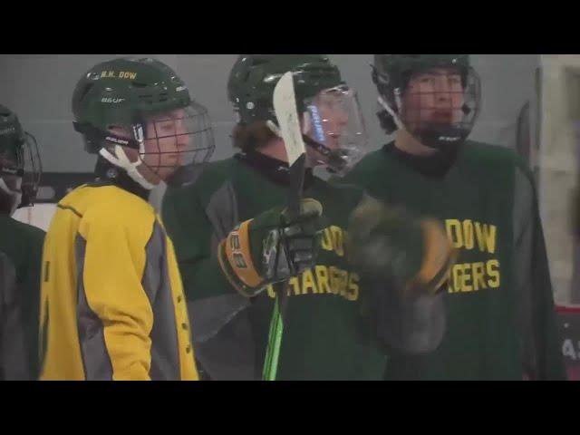 Dow Chargers hockey features first girl player in program history