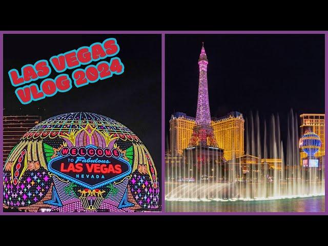 Las Vegas Vlog 2024 - Las Vegas Sphere, Bellagio Gardens, MGM Mirage, Cosmo