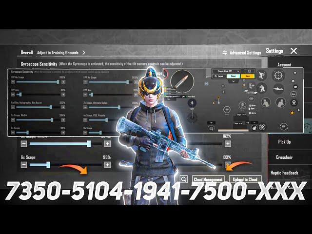 New Update 3.1Best Sensitivity code + Control Settings Pubg Mobile/Bgmi Best Sensitivity Settings