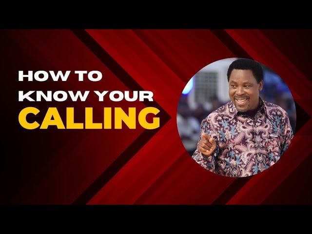 HOW TO KNOW YOUR CALLING #tbjoshua #inspiration #scoan #motivation