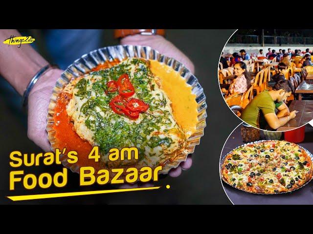 Piplod Night Bazaar | Midnight Khau Gali in Surat | Gujarat Street Food