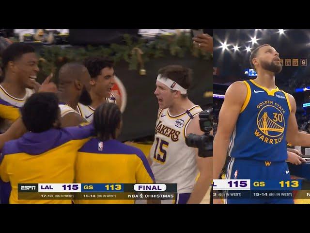 Austin Reaves GAME WINNER vs Warriors after Steph Curry hits back-to-back threes