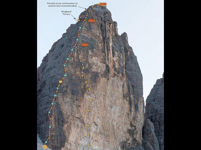 Grosse Zinne/Cima Grande (2999m) - Dibona Kante (4+), Drei Zinnen/Tre Cime, Dolomiti