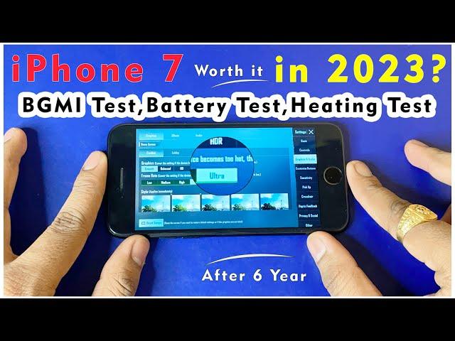 iPhone 7 Worth in 2023? For Gaming | BGMI test Performance test | Battery test | Heating test VMinds